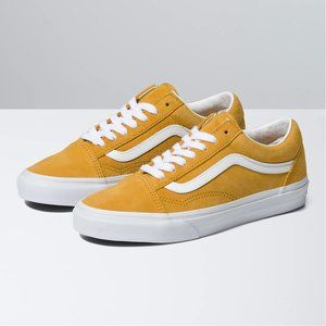 Vans old skool golden yellow suede